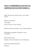NCAC II COMPREHENSIVE EXAM 2026 FULL QUESTIONS AND SOLUTIONS GRADED A&plus;