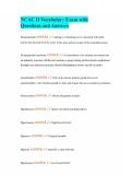 NCAC II Vocabulary Exam with Questions and Answers