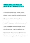 CIDESCO ACTUAL EXAM PAPER 2026 QUESTIONS WITH ANSWERS GRADED A&plus;