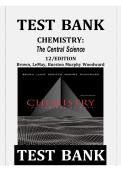 Chemistry&colon; The Central Science 14th Edition Test Bank &lpar;2026 Updated&rpar; &ndash; Theodore E&period; Brown&comma; H&period; Eugene LeMay&comma; Bruce E&period; Bursten&comma; Catherine Murphy & Patrick Woodward