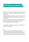 CLC 059 COMPREHENSIVE EXAM 2026 QUESTIONS AND SOLUTIONS GRADED A&plus;