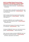 NCCO Certified Signal Person Exam Questions and Answers &lpar;Latest 2026&rpar;&period;