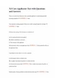 NJ Core Applicator Test with Questions and Answers