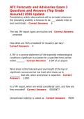 ATC Forecasts and Advisories Exam 3 Questions and Answers &lpar;Top Grade Assured&rpar; 2026 Update