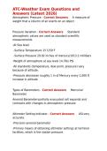 ATC-Weather Exam Questions and Answers &lpar;Latest 2026