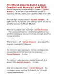ATC BASICS Jeopardy BLOCK 1 Exam Questions and Answers &lpar;Latest 2026&rpar;&period;