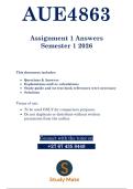 AUE4863 - ASSIGNMENT 1 SOLUTIONS &lpar; SEMESTER 1 2026 &rpar;