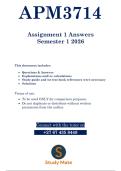 APM3714 - ASSIGNMENT 1 SOLUTIONS &lpar; SEMESTER 1 2026 &rpar;