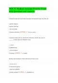 NOCTI Medical Assistant Practice Exam with Questions and Answers