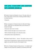 CMT LEVEL 1 EXAM SCRIPT 2026 QUESTIONS WITH ANSWERS GRADED A&plus;