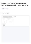 NICET Level 2 Full EXAM&comma; QUESTIONS WITH ACCURATE ANSWERS &vert; MULTIPLE CHOICES &vert;&excl;&excl;
