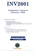 INV2601 - ASSIGNMENT 1 SOLUTIONS &lpar; SEMESTER 1 2026 &rpar;
