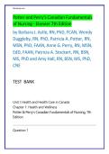 Test Bank For Potter and Perry's Canadian Fundamentals  of Nursing - Elsevier 7th Edition  by Barbara J&period; Astle&vert;&vert;ISBN&colon; 9780323870665