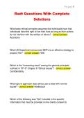 Radt Questions With Complete  Solutions 