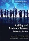 Test Bank For Auditing and Assurance Services&comma; 17e &lpar;Arens&sol;Elder&sol;Beasley&rpar; &vert;&vert;ISBN&colon;9780134897431