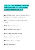 COSC 275 EXAM 1 PALMER ACTUAL EXAM PAPER 2026 COMPLETE QUESTIONS AND CORRECT ANSWERS GRADED A&plus;