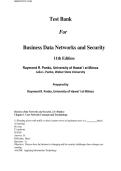 Test Bank  For  Business Data Networks and Security  11th Edition  Raymond R&period; Panko&vert;&vert;ISBN&colon;9780134817125