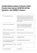 CRAT  Bundled Exam Questions WITH  CORRECT Answers