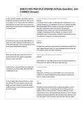BSN315 HESI PRACTICE UPDATED ACTUAL Questions  and  CORRECT Answers