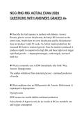 NCC RNC-NIC ACTUAL EXAM 2026 QUESTIONS WITH ANSWERS GRADED A&plus;