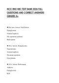 NCC RNC-NIC TEST BANK 2026 FULL QUESTIONS AND CORRECT ANSWERS GRADED A&plus;