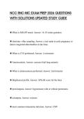 NCC RNC-NIC EXAM PREP 2026 QUESTIONS WITH SOLUTIONS UPDATED STUDY GUIDE