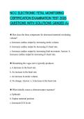 NCC ELECTRONIC FETAL MONITORING CERTIFICATION EXAMINATION TEST 2026 QUESTIONS WITH SOLUTIONS GRADED A&plus;