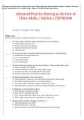 Advanced Practice Nursing in the Care of Older Adults Advanced Practice Nursing in the Care of Older Adults 2nd Edition Test Bank &ndash; 2026 Updated &ndash; Kennedy-Malone