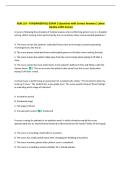 NUR 114 - FUNDAMENTALS EXAM 1 Questions with Correct Answers&vert; Latest  Update