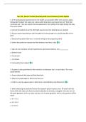 Nur 114 - Exam 1 Practice Questions with Correct Answers