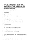 NCCAOM BIOMEDICINE BOARD EXAM PRACTICE EXAM 2026 QUESTIONS WITH ACCURATE ANSWERS
