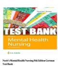Test Bank - Neeb's Mental Health Nursing 5th Edition by Linda M&period; Gorman&comma; &lpar;All Chapters Included&rpar;&period; TOP VERIFIED TESTBANK