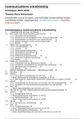 Samenvatting communicatieve ontwikkeling 2526