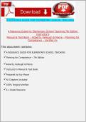 A Resource Guide for Elementary School Teaching 7th Edition Instructor&rsquo;s Manual &ndash; Complete All Chapters &ndash; Verified A&plus;