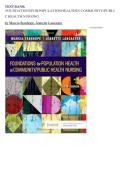 Test Bank Foundations For Population Health In Community&sol;Public Health Nursing By Marcia Stanhope&comma; Jeanette Lancaster&lbrace; 6th edition 2024&rcub;&period;&period;FOR BEST RESULTS