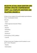NCLEX PN ACTUAL EXAM QUESTION AND ANSWERS UPDATED COMPREHENSIVE SCRIPT 2026 COMPLETE QUESTIONS AND SOLUTIONS GRADED A&plus;