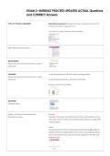 EXAM 2&colon; NURSING PROCESS UPDATED ACTUAL Questions  and CORRECT Answers