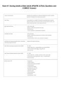 Exam &num;1&colon; Nursing Adults & Older Adults UPDATED ACTUAL Questions and  CORRECT Answers