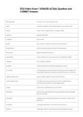 ETSU Patho Exam 1 UPDATED ACTUAL Questions and  CORRECT Answers 