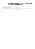 ETSU Health Assessment Ch&period; 1-4&semi; 6-11 UPDATED ACTUAL  Questions and CORRECT Answers 