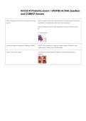 BOCES ATI Pediatrics Exam 1 UPDATED ACTUAL Questions  and CORRECT Answers