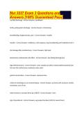 Nur 3227 Exam 3 Questions and Answers &lbrack;100&percnt; Guaranteed Pass&rsqb;