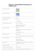 Peds&comma; Exam 1&comma; Nursing UPDATED ACTUAL Questions and  CORRECT Answers 