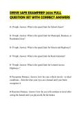 DRIVE SAFE EXAMPREP 2026 FULL QUESTION SET WITH CORRECT ANSWERS