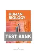 Test Bank for Human Biology 17th Edition &vert; All Chapters Covered &vert; Verified Answers &vert; Updated for 2026