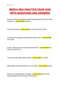 MEDCA EKG PRACTICE EXAM 2026  WITH QUESTIONS AND ANSWERS