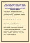 AZ-305 DESIGNING MICROSOFT AZURE INFRASTRUCTURE  SOLUTIONS POPULAR EXAM LATEST 2026 ACTUAL EXAM WITH  COMPLETE QUESTIONS AND CORRECT DETAILED ANSWERS &lpar;100&percnt;  VERIFIED ANSWERS&rpar; &vert;ALREADY GRADED A&plus;&vert; &vert;&vert;PROFESSOR  VERIFIED&vert;&vert; &vert;&vert;BRANDNEW&excl;&excl;&excl;&vert;&vert;