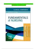 Test Bank for Fundamentals of Nursing 11th Edition &vert; Patricia A&period; Potter RN PhD FAAN &vert; Latest Update 2026 Exam Prep &ndash; 100&percnt; PASS GUARANTEE
