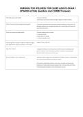NURSING FOR WELLNESS FOR OLDER ADULTS-EXAM 1  UPDATED ACTUAL Questions and CORRECT Answers