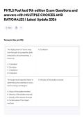 PHTLS Post test 9th edition  Exam Questions and answers with MULTIPLE CHOICES AND RATIONALES &vert; Latest Update 2026
